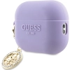 Etui Guess 3D Rubber 4G Diamond Charm na AirPods Pro 2 - purpurowe