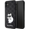 Etui Karl Lagerfeld Saffiano Monogram Choupette na iPhone 11 / Xr - czarne