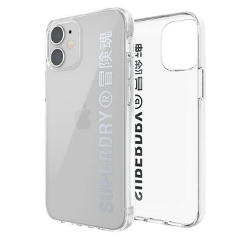 Etui SuperDry Snap na iPhone 12 mini - srebrne