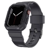 Kingxbar CYF106 2w1 pancerne etui Apple Watch SE, 9, 8, 7, 6, 5, 4, 3, 2, 1 (41, 40, 38 mm) z paskiem szare