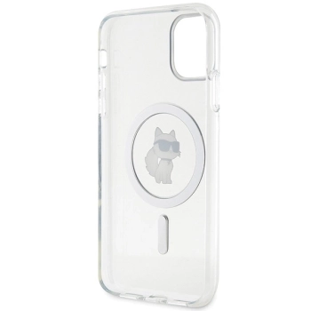 Etui Karl Lagerfeld IML Choupette MagSafe na iPhone 11 / Xr - przezroczyste