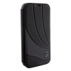 Etui Mercedes Leather Wave Patern na iPhone 15 - czarne