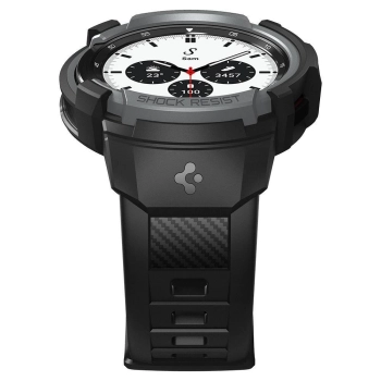 Etui z paskiem Spigen Rugged Armor Pro na Samsung Galaxy Watch 4 Classic 42 mm - szare