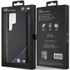 Etui BMW Carbon Tricolor Line MagSafe na Samsung Galaxy S24 Ultra - czarne