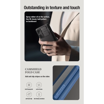 Etui Nillkin CamShield Fold Case na Samsung Galaxy Z Fold 5 - czarne