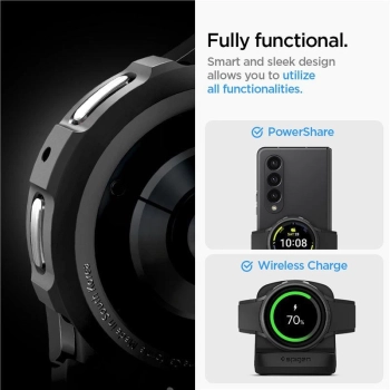 Etui Spigen Liquid Air na Samsung Galaxy Watch 5 Pro (45 mm) - czarny mat