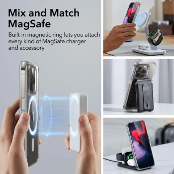 Etui ESR Classic Hybrid Halolock MagSafe na iPhone 15 Pro Max - przezroczyste