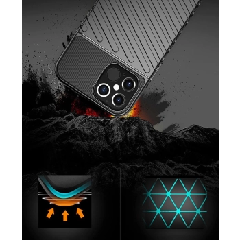 Thunder Case elastyczne pancerne etui pokrowiec iPhone 12 Pro Max niebieski