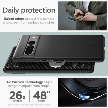 Etui Spigen Thin Fit na Google Pixel 7 Pro - czarne