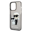 Etui Karl Lagerfeld Glitter Karl&Choupette na iPhone 14 Pro Max - czarne