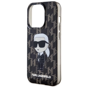 Etui Karl Lagerfeld Monogram Ikonik na iPhone 15 Pro Max - czarne