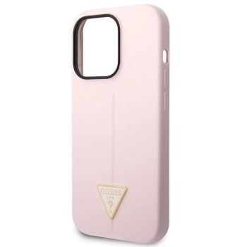 Etui Guess Silicone Triangle na iPhone 14 Pro Max - fioletowe