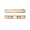 Lighting Color Case etui do iPhone 12 żelowy pokrowiec ze złotą ramką różowy
