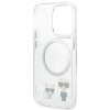 Etui Karl Lagerfeld Karl&Choupette Aluminium MagSafe na iPhone 14 Pro Max - przezroczyste