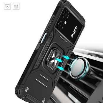 Wozinsky Ring Armor etui Google Pixel 7 Pro pancerny pokrowiec uchwyt magnetyczny ring czarne