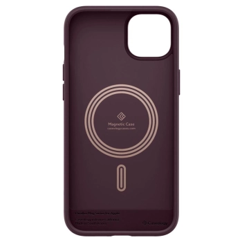 Etui Caseology Parallax Mag z MagSafe na iPhone 14 Plus - burgundowe