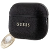 Etui Guess Fixed Glitter Heart Diamond Charm na AirPods Pro 2 - czarne