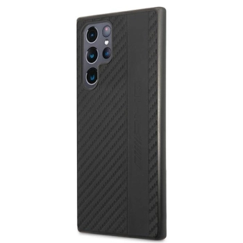 Etui AMG Carbon Stripe&Embossed na Samsung Galaxy S22 Ultra - czarne