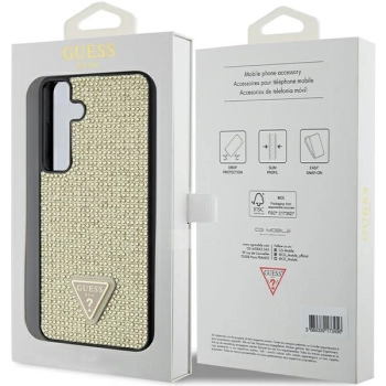 Etui Guess Rhinestone Triangle na Samsung Galaxy S24+ - złote