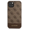Etui Guess 4G Stripe Collection na iPhone 13 mini - brązowe