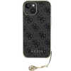 Etui Guess 4G Charms Collection do iPhone 15 - szare