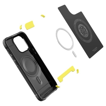 Etui Spigen Rugged Armor Mag z MagSafe na iPhone 14 Pro Max - czarny mat