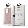 Etui Karl Lagerfeld Leather Monogram Metal Logo na iPhone 15 Pro Max - różowe