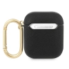Etui Guess Saffiano Script Metal Collection na AirPods 1/2 - czarne
