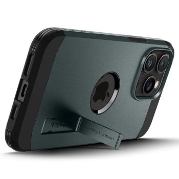 Etui Spigen Tough Armor MagSafe z podstawką na iPhone 15 Pro - zielone