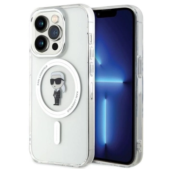 Etui Karl Lagerfeld IML Ikonik MagSafe na iPhone 15 Pro - przezroczyste