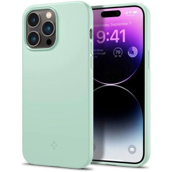 Etui Spigen Thin Fit na iPhone 14 Pro - jasnozielony