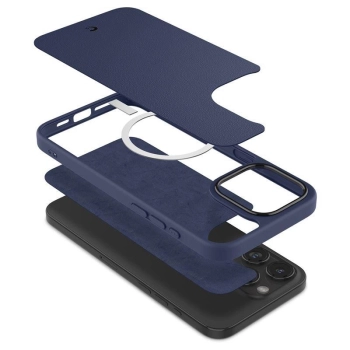 Etui Spigen Cyrill Kajuk Mag z MagSafe na iPhone 15 Pro Max - granatowe