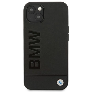 Etui BMW Leather Stamp na iPhone 14 - czarne