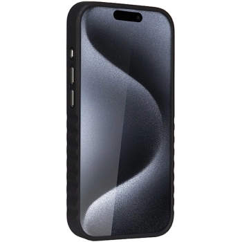 Etui Audi Synthetic Leather z MagSafe na iPhone 15 Pro - brązowe