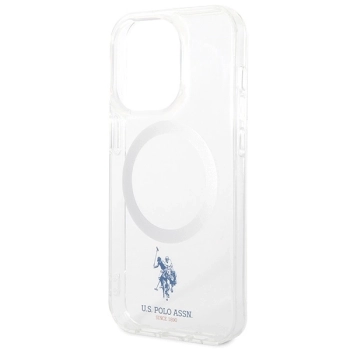 Etui U.S. Polo Assn. MagSafe Collection do iPhone 15 Pro Max - przezroczyste