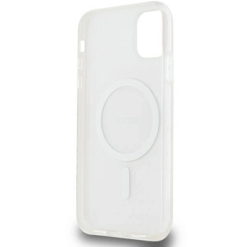 Etui DKNY IML Mono & Stripe MagSafe na iPhone 11 / Xr - różowe