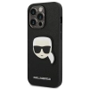 Etui Karl Lagerfeld Saffiano Karl's Head Patch na iPhone 14 Pro Max - czarne