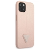 Etui Guess Saffiano Triangle Logo na iPhone 14 Plus - różowe