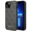 Etui Guess 4G Metal Gold Logo na iPhone 14 - szare