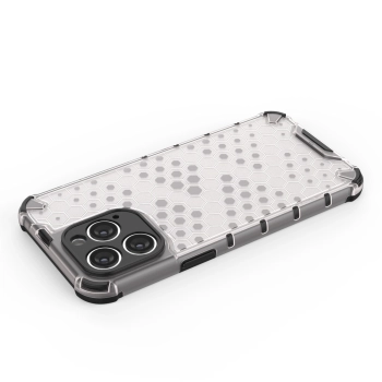 Honeycomb etui iPhone 14 Pro pancerny hybrydowy pokrowiec niebieskie