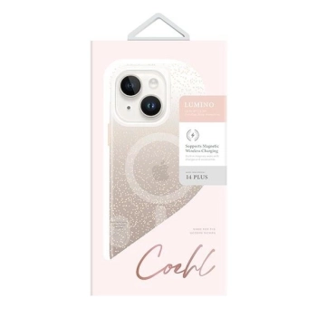 Etui Uniq Coehl Lumino na iPhone 14 Plus - złote