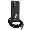 Etui Karl Lagerfeld Crossbody Saffiano Metal Pin Karl&Choupette na iPhone 14 Pro Max - czarne