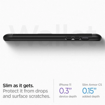 Etui Spigen Slim Armor CS na iPhone 11 - czarne