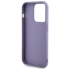 Etui Guess Sequin Script Metal na iPhone 15 Pro - fioletowe