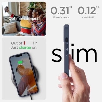 Etui Spigen Ultra Hybrid na iPhone 14 Plus - niebieskie
