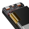 Baseus Bipow powerbank z szybkim ładowaniem 20000mAh 20W czarny (Overseas Edition) + kabel USB-A - Micro USB 0.25m czarny (PPBD050501)