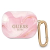 Etui Guess Marble Collection na AirPods Pro - różowe