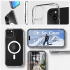 Etui Spigen Crystal Hybrid MagSafe na iPhone 15 - przezroczysto-białe
