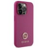 Etui Guess Strass Metal Logo do iPhone 15 Pro - różowe