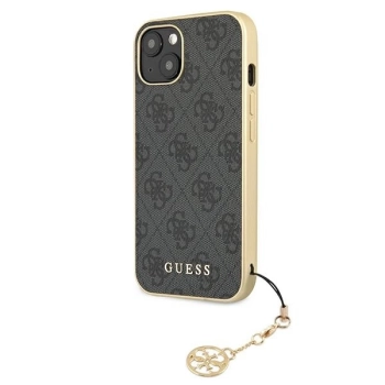 Etui Guess 4G Charms Collection na iPhone 13 - szare